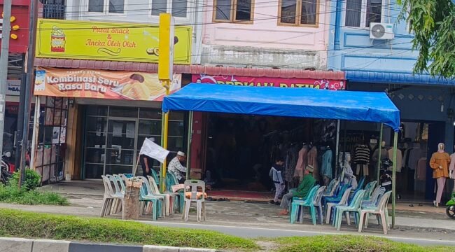 Berkah Butik di Jalan KH Zainul Arifin, Kecamatan Stabat, Kabupaten Langkat tempat Nov ditemukan gnatung diri