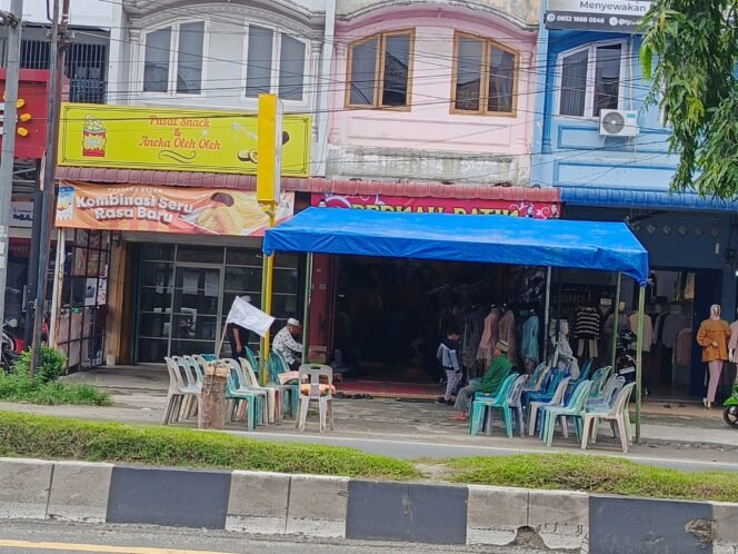 
Berkah Butik di Jalan KH Zainul Arifin, Kecamatan Stabat, Kabupaten Langkat tempat Nov ditemukan gnatung diri