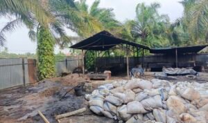 Pabrik pengolahan blended di Dusun Mandiri I, Desa Karang Rejo, Kecamatan Stabat, Langkat yang meresahkan warga