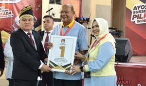 Pasangan Calon Bupati (Cabup) Langkat Syah Afandin dan Tiorita atau SATRIA.