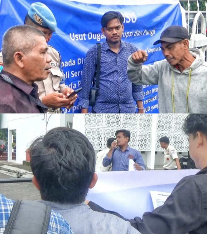 
Kasus Dugaan Korupsi dan Pungli, Mahasiswa Tuntut Kepala SMKN 1 Kutalimbaru Dipecat