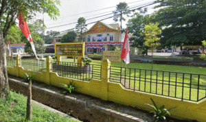 Kantor BPKAD Langkat di Kelurahan Kwala Bingai, Kecamatan Stabat