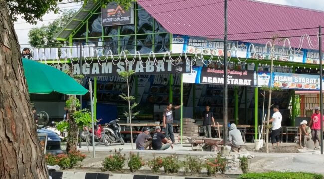 Warkop Agam Stabat di Jl Proklamasi, Kelurahan Kwala Bingai, Kecamatan Stabat, Langkat.