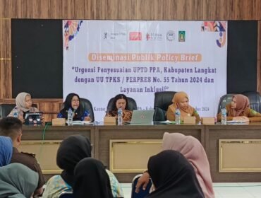 ASB menggelar disemasi publik terkaut UU TPKS di DInas PPKB dan PPA Langkat.
