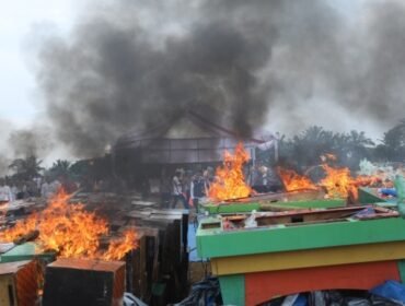 Mesin judi yang dimusnahkan di Mapolda Sumut.