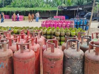 Gas nonsubsidi hasil konversi yang siap diedarkan.