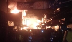 Kebakaran 6 rumah di Pekan Bahorok, Kecamatan Bahorok, Langkat