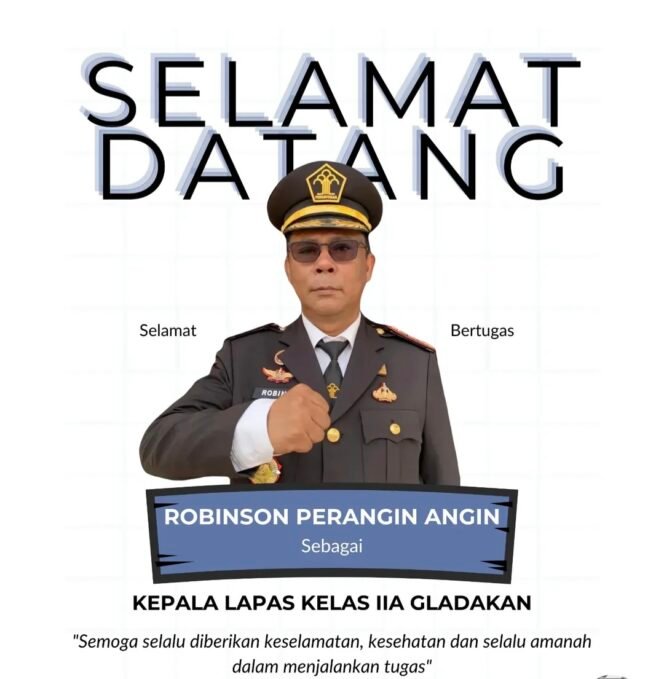 
Selamat Datang Robinson Peranginangin, Pucuk Pimpinan Baru Lapas Kelas IIA Gladakan Nusakambangan