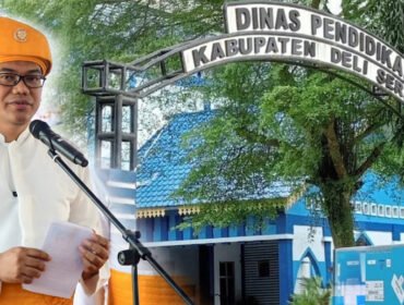 Dinas Pendidikan Deli Serdang dan Bupati dr H Asri Ludin Tambunan.