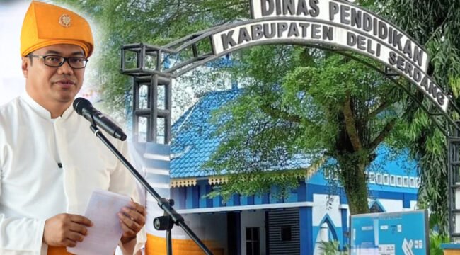 Dinas Pendidikan Deli Serdang dan Bupati dr H Asri Ludin Tambunan.