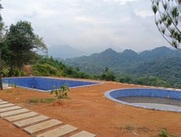 Dua kolam renang di kawasan Hutan Produksi Tetap di Desa Lau Damak, Kecamatan Bahorok, yang disebut-sebut milik Bupati Langkat H Syah Afandin.