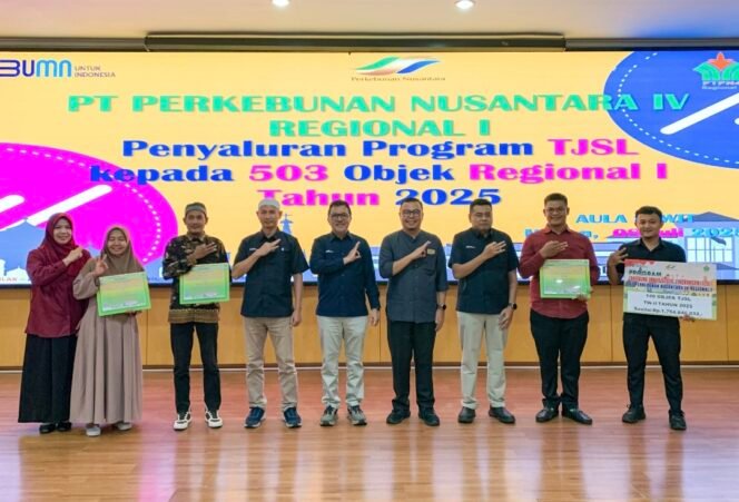 
PTPN IV Regional I Salurkan Bantuan TJSL Rp5,38 Miliar untuk 503 Objek di Sumatera Utara