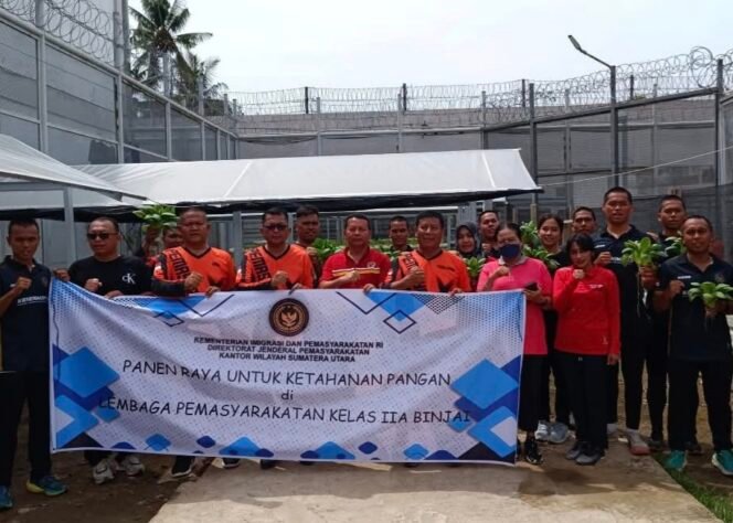 
Lapas Binjai Gelar Panen Raya,Wujud Nyata Keberhasilan Ketahanan Pangan