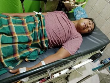 Tambar PA yang terbaring di RSUD Djoelham Binjai.