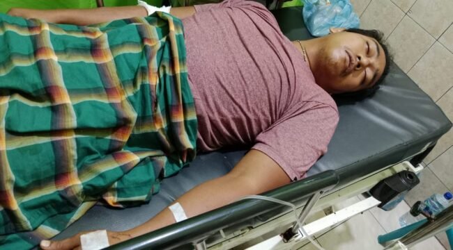Tambar PA yang terbaring di RSUD Djoelham Binjai.