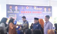 Meriahkan HUT NasDem Ke-14, Ricky Anthony Gelar Baksos di DPD Langkat