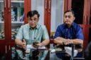 Asisten Pemerintahan dan Kesejahteraan Rakyat Setdako Medan, M Sofyan, didampingi Kepala Dinas Komunikasi dan Informatika Kota Medan Arrahmaan Pane.