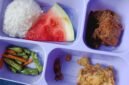 Menu MBG dari SPPG Terluk Meku, Kecamatan Babalan, Langkat yang diduga menyebabkan anak mual dan sakit perut.